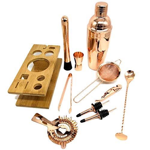 Beada 11 StüCke 750Ml Cocktail Shaker Y Shiny Edelstahl Britischen Cocktail Shaker Set Rose Gold Farbe – Bild 8