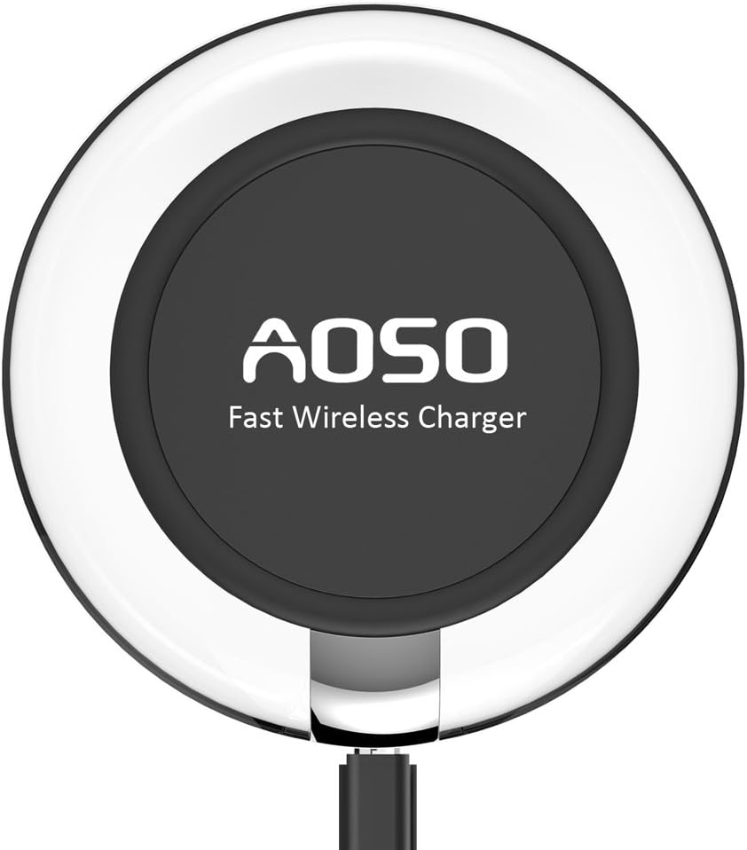 Wireless Charging Pad - Ultra Slim Wireless Charger Pad w/QC Fast Charging Technology for Galaxy S7, S7 Edge, S6 Edge+, Note5 - Qi Wireless Charger Up to 1.4X Faster Than Standard Wireless Charger