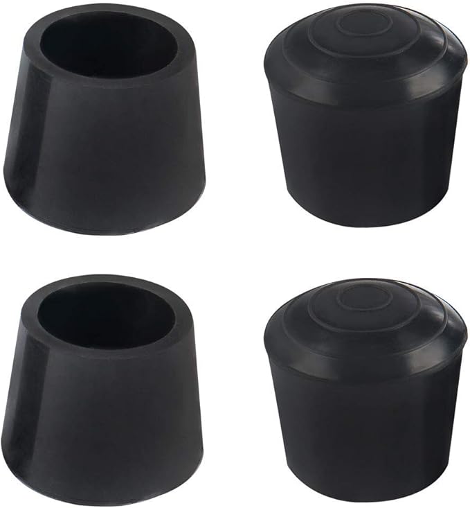 DealMux 4pcs Leg End Caps 20mm 3/4 Inch AntiSlip Rubber Furniture