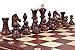 Diplomat European International Chess Set, 32 Wooden Chess Pieces, 20 Inch Chess Board That Folds for Chess Piece Storage