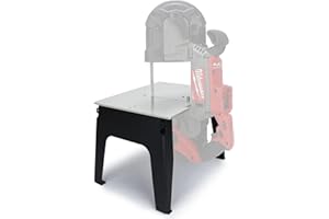 DITKOK Band Saw Stand Portable Table Alloy Steel Base for Milwaukee Band Saw, for Milwaukee Fuel Models, Powder Coated (SAW NOT INCLUDED)