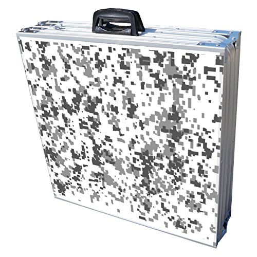 8-Foot Professional Beer Pong Table - White Camo Graphic
