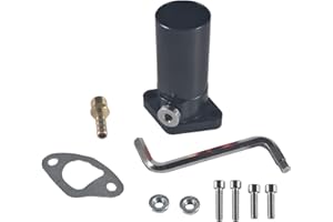 VCUJSUC CNC Intake Pipe Inlet Manifold For VM24 PWK24 Carburetor For Predator 212cc 196cc 6.5hp GX160 GX200 CT200U BT200X KT196 MB165 MB200 Engine Mini Bike Go Kart Black