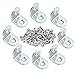 Lofekea 80 Pack Corner Angle Bracket,20mm x 20mm Corner Brace Silver Tone Joint Bracket Fastener with Screws