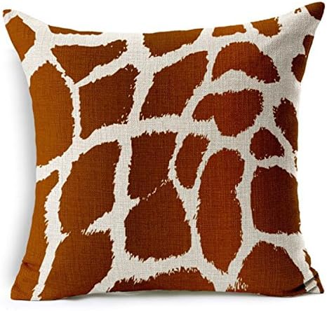 New Fashion Europe Style Leopard Print Cushion Home Decor Cojines Sofa Throw Pillow Printed Cotton Linen Square Almofadas m0854 2 45x45cm