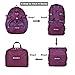 BONLEX Foldable Backpack Packable Travel Backpack - 35L Durable Ultra Lightweight Water Resistant Packable Daypack Handy for Hiking,Camping,Traveling,Backpacking Outdoor Sports (Purple)