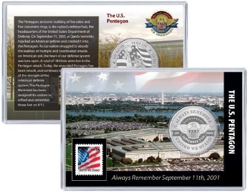 9/11 Pentagon Challenge Coin and Stamp Set: Always Remember