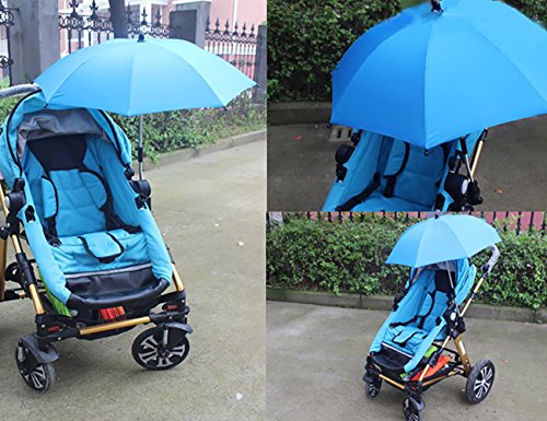THEE Wheelchair Pushchair Baby Stroller Parasol Rain Sun Canopy Stretchable Pram Stroller Umbrella Holder Clip Clamp