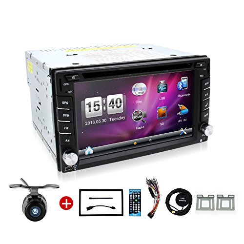 Hot selling product 6.2-inch Double DIN in Dash Car Dvd Player Car Stereo Touch Screen with Bluetooth USB Sd Mp3 Radio for Universal Car Free Backup Camera