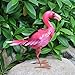Solar Lights, Metal Pink Flamingos Seven Color Changing Lights, Outdoor Garden led Lights, lawns, Roads, Gardens, Flamingos Yard Decor,Christmas Decorations