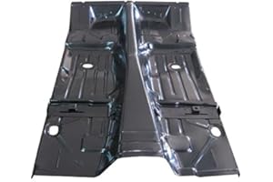 Auto Metal Direct 1967-1969 Camaro/Firebird Steel Floor Pan - Full, Black, Rear, With Braces