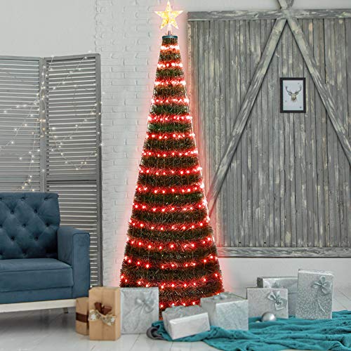 Hrabn Artificial Christmas Tree,5FT Prelit Christmas Tree with Lights