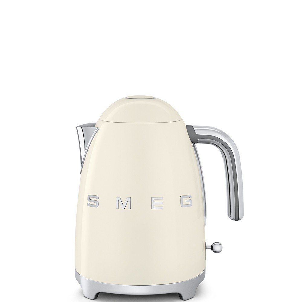 Smeg KLF03CREU 1.7L 2400W Electric Teapot (1.7L, Cream Colour, Chrome
