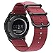 Fintie Bands Compatible with Samsung Galaxy Watch 3 45mm / Galaxy Watch 46mm / Gear S3 Classic/Frontier, Soft Woven Nylon Band 22mm Quick Release Adjustable Replacement Sport Strap, Red