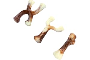 Tikaton Holiday 3-Pack Durable Dog Chew Toys for Aggressive Chewers, Beef Flavor, Medium…