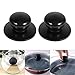 Pot Lid Knob, Universal Kitchen Cookware Saucepan Kettle Lid Replacement Knobs Cover Pan Lid Holding Handles 2Pcs (Black)