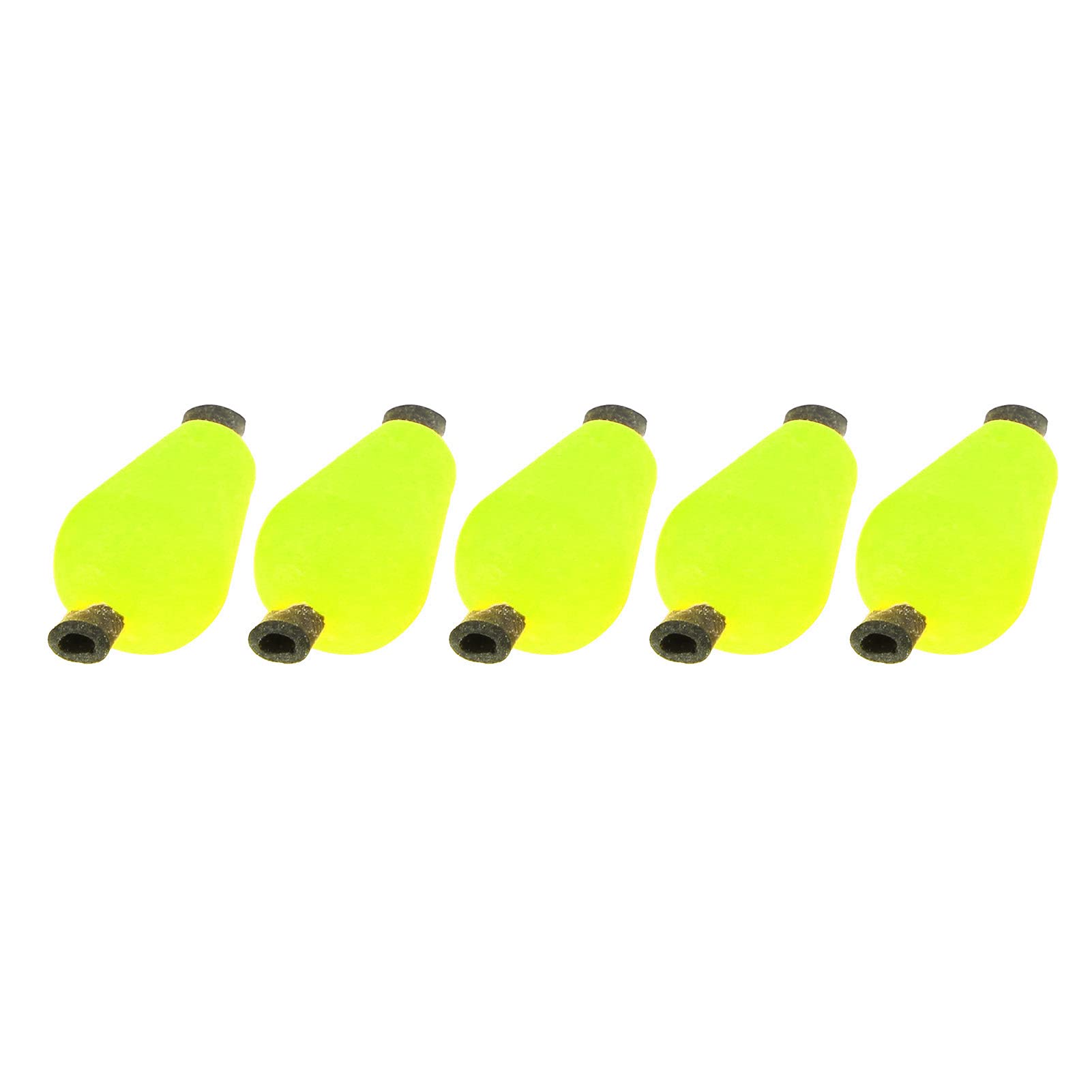 Fly Fishing Float Strike Indicator Fishing Bobbers 5 Pcs/Set Float Foam Tear Drop Strike Indicator Tackle Fishing(Fluorescent yellow)