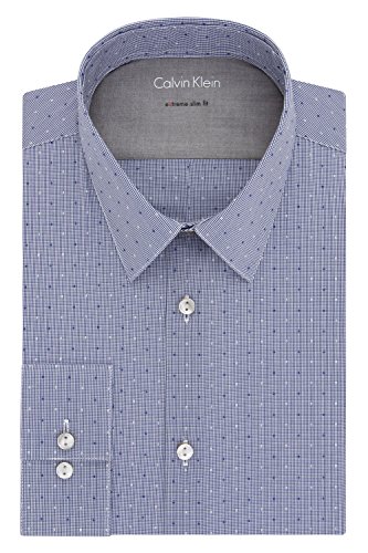 green emerald velvet dress Men's Slim Fit Dark Blue Textured Dress Shirt Size N5 main image 1
