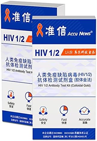 Home Access Express HIV blood home Test System - At-Home Test For The HIV Virus - Half hours Results (Pack of 2)