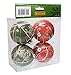 Havercamp Products Christmas Ornaments (4 Pack), Red/Green