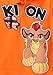 Disney Little Boys 2 Piece Lion Guard Kion Polo Shirt with Plaid Short, Orange, 2T