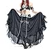 BellyLady Belly Dance Skirt Halloween Tribal Chiffon Tiered Maxi Full Skirt 37.8 Inch Length