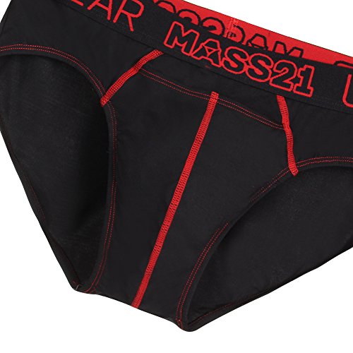 MASS21 Men's Underwear Modal Basic Briefs Low Rise Skinny Breathable