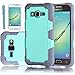 Galaxy Core Prime Case, EC Galaxy Prevail LTE Case, Dual Layer Rugged Soft TPU Bumper Hard PC Shell Shockproof Case Cover for Samsung Galaxy Core Prime/Prevail LTE G360 (Mint/Grey)