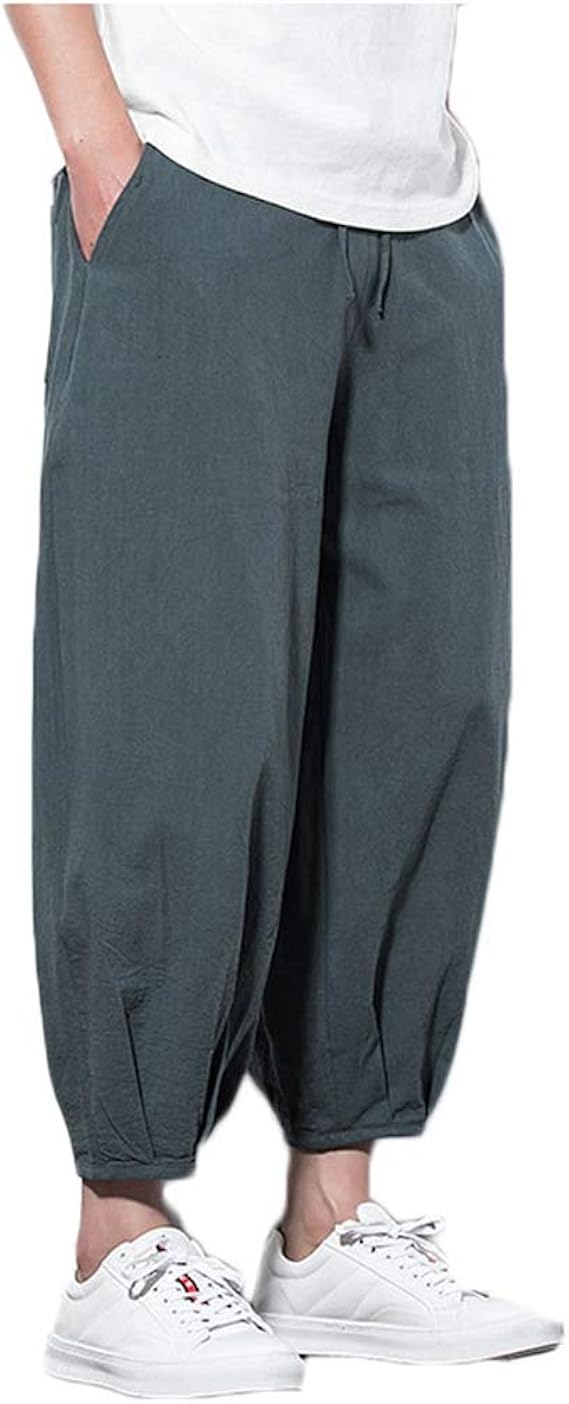 Amazon サルエルパンツ メンズ 無地 リネン 夏 花柄 ドレープサルエルパンツ ドレープサルエルパンツ ダンス メンズ レディース ダンス パンツ サルエルパンツ 麻パンツ メンズ ワイドパンツ 麻ズボン ズボン サルエルパンツ ロングパンツ 通販