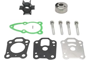 QuickMariner 16159A1 Water Pump Impeller Repair Kit for Mercury Marine & Nissan Tohatsu 4 5 6 HP Outboard Motor Replacement 369873221M 369-87322-1