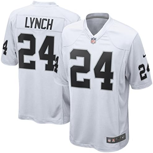 Youth Oakland_Raiders #24 Marshawn_Lynch White Game Jersey