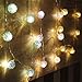 Twinkle Star Metal Ball String Lights, 3 Pack 10 LED Warm White String Lights Battery Operated for Indoor, Bedroom, Wedding Party, Christmas Holiday Ornament (Green, Gold, Silver)