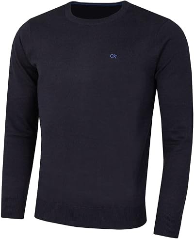 Calvin Klein Mens Crew Neck Sweater Navy Medium