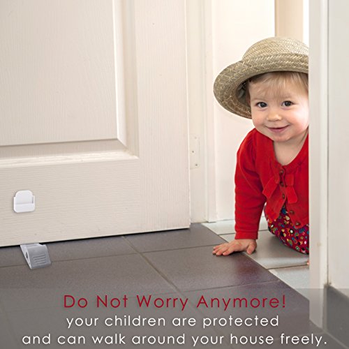 image for Door Stopper Rubber Door Stop Decorative Door Stops 4 Piece Set with F