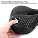 Cycloving Comfortable Gel Bike Seat with Bright Taillight, Memory Foam Padded Leather Wide Bicycle Saddle Fit Most Men Women Bikesthumb 3