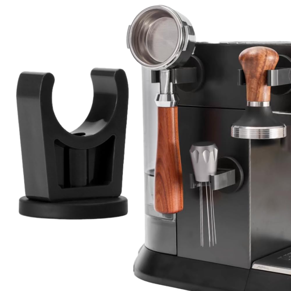 Photo 1 of OULIGET Wall Mounted Magnetic Hand Tamper Holder,Portafilter Organizer Fit for Storage 51, 54, 58MM Espresso Tamper,Portafilter,Espresso Coffee Stirrer,1Pieces