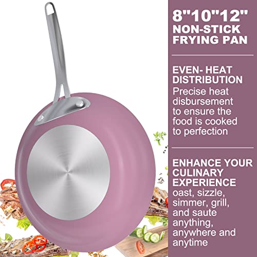 MsMk 7 Inch Small Egg Nonstick Frying Pan With Lid, Eggs