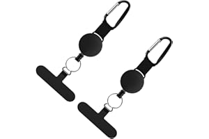 2pcs Retractable Phone Tether, 15x5cm, Anti Theft Phone Strap, Cell Phones Lanyard With Carabiner, For Cycling Sports Events 