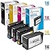 LD Products Compatible Replacements for HP 952XL Ink Cartridges 952 XL High Yield (4 Set- Black, Cyan, Magenta, Yellow) for use in OfficeJet 7740, 8702, 8715 and OfficeJet Pro: 7740, 8210, 8216, 8218