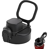 AETUXU Compatible with Contigo Replacement Lid,1Pack Water Bottle Lid Replacement Compatible with Contigo Water Bottles 20oz 24oz 32oz,BPA-Free,Leak-Proof,Black.