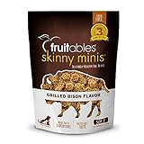 Fruitables Skinny Minis Chewy Dog Treats in Grilled Bison Flavor, 5-Ounce