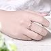 BOHG Jewelry Women's 18k Rose Gold Plated Cubic Zirconia Cz Flower Eternity Ring Engagement Wedding Band