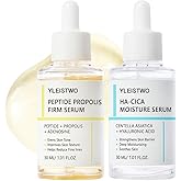 Peptide & Propolis Serum Duo with CICA & Hyaluronic Acid, Hydrating & Firming Face Treatment, Helps Visibly Reduce Look of Fine Lines & Wrinkles, 2-Pack