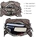 Angelkiss Women Top Handle Satchel Handbags Shoulder Bag Messenger Tote Washed Leather Purses Bag ... (Brown-Leopard)