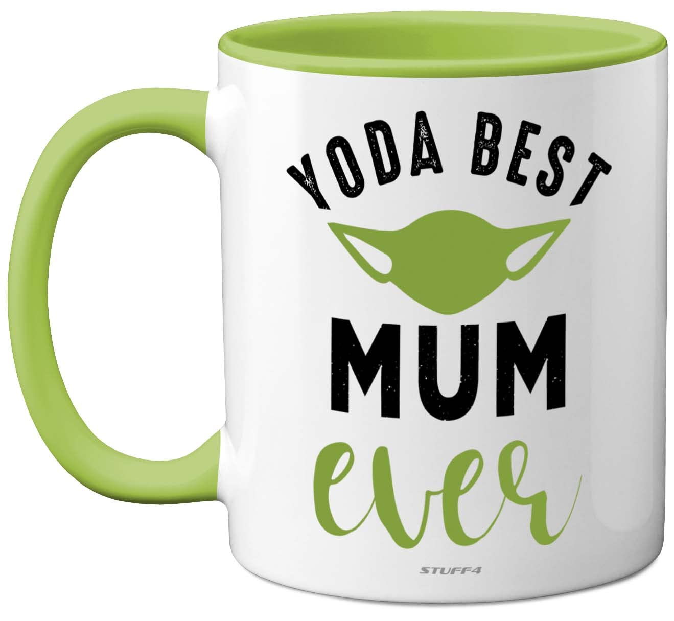 Stuff4 Mum Birthday Gifts - Yoda Best Mug, Happy Birthday, Mothers Day, Present, Xmas Cup - 11oz Ceramic Dishwasher Microwave Safe Made in UK