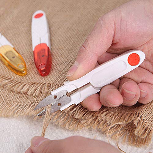 Leather Sewing Tool Set MIUSIE 9 Pcs Leather Sewing Supplies Four Big and Four Small Colorful Handy Seam Rippers with One Red Scissor for Leather Craft Sewing