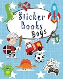 Sticker Books Boys: Blank Sticker Book, 8 x 10, 64 Pages