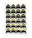 120pcs Self Adhesive Paper Photo Foto Corner Stickers for Scrapbooking, Personal Journal & Diary Adhesives (Gold)