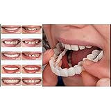 Yiwa Teeth Whitening Teeth Snap Cosmetic Denture False Teeth Easy Wear Oral Care