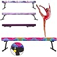 Peakpath 8FT Adjustable&Foldable Gymnastics Balance Beam,Home Gym Equipment,Easy Assembling and Storage,No Tool Require,for Kids Children Girls Training